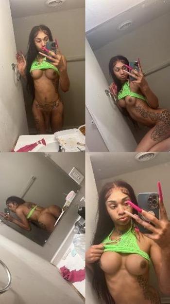 sexy slim tatted lightskin trans VERY REAL!